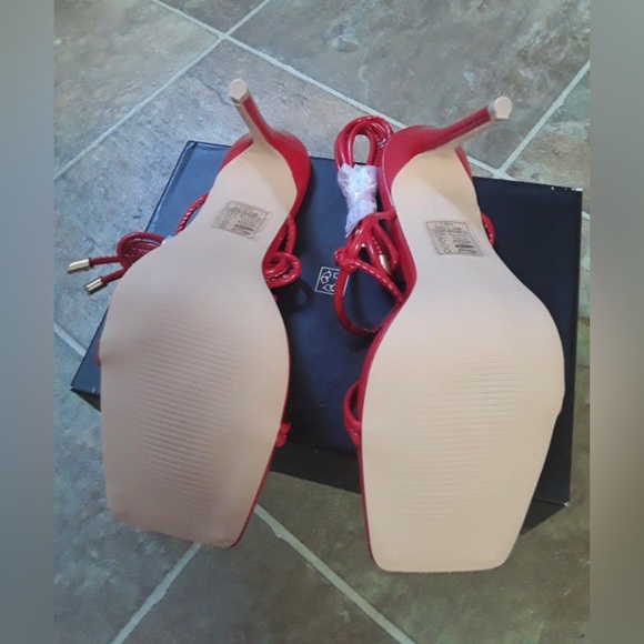 SEXY HIGH HEEL STILETTO SANDALS SIZE: 8.5 - Picture 4 of 8